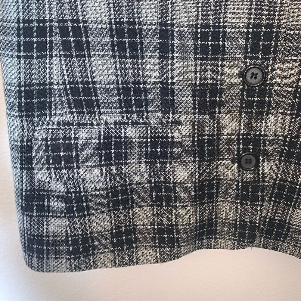 Vintage Liz Claiborne Collection Plaid Print Blazer Jacket - Picture 8 of 9